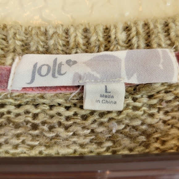 Jolt Tan Sweater with Dog Design - Picture 2 of 5